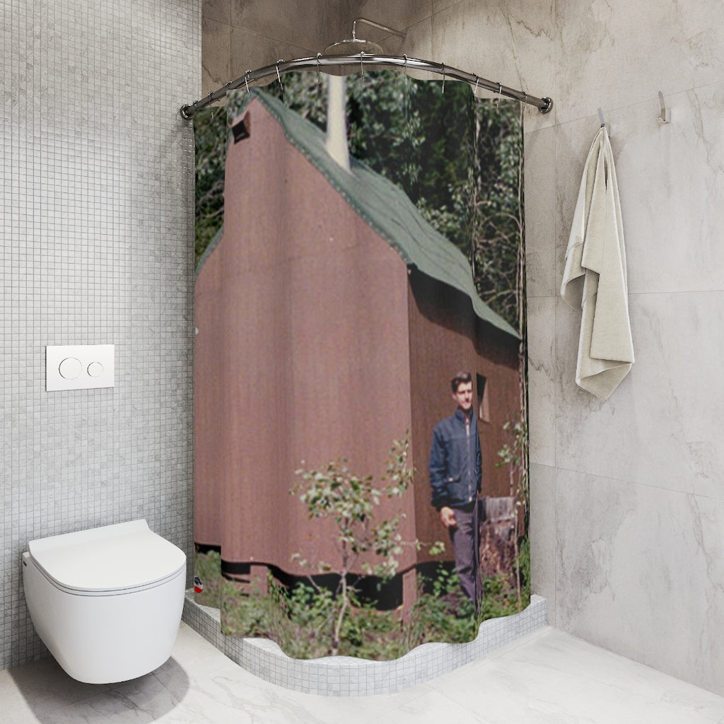 Uncle Ted's Cabin Shower Curtain