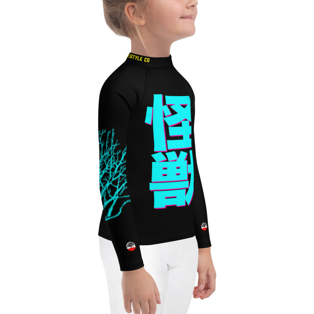 Kids Pink Liberty Tree Rash Guard