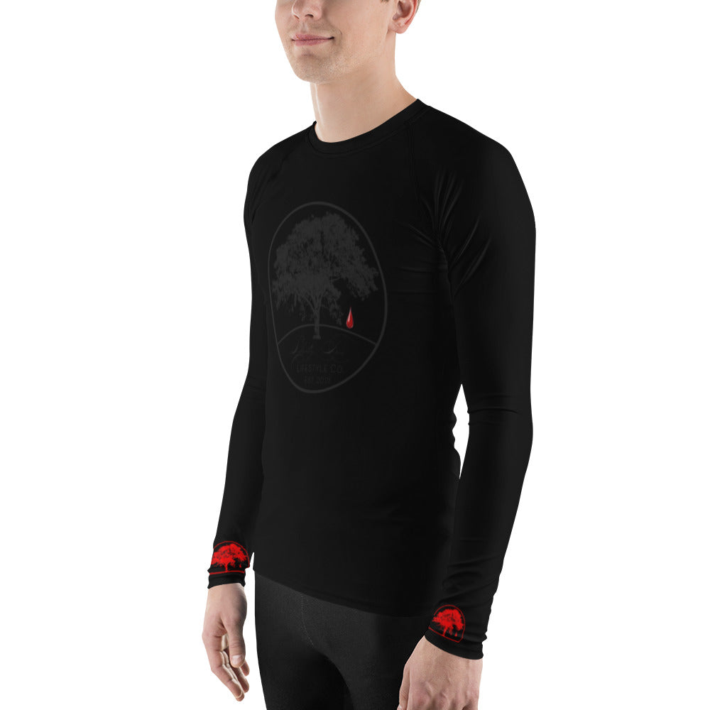 Blood Drop Black on Black Rashguard