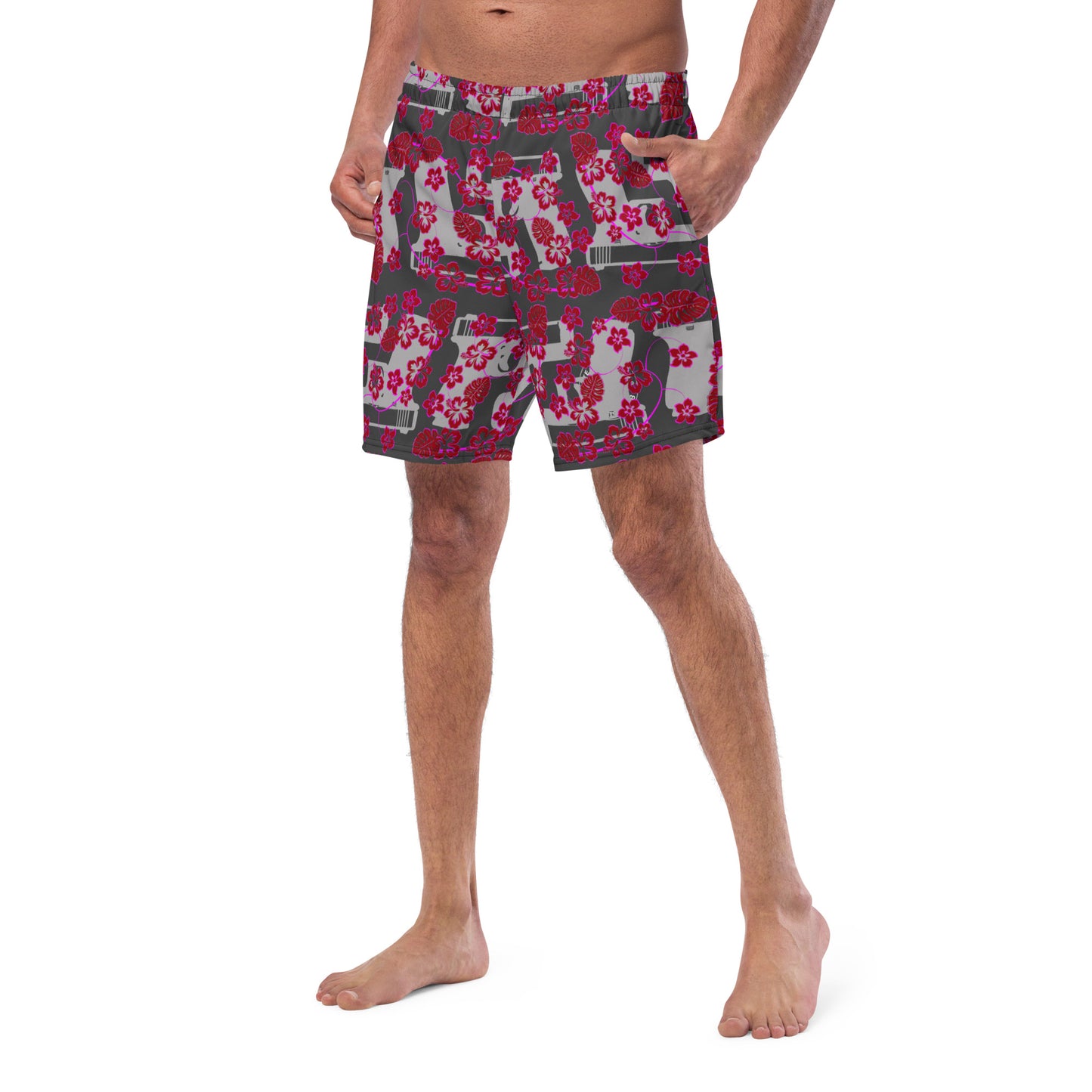 Orange Hawaii Trunks