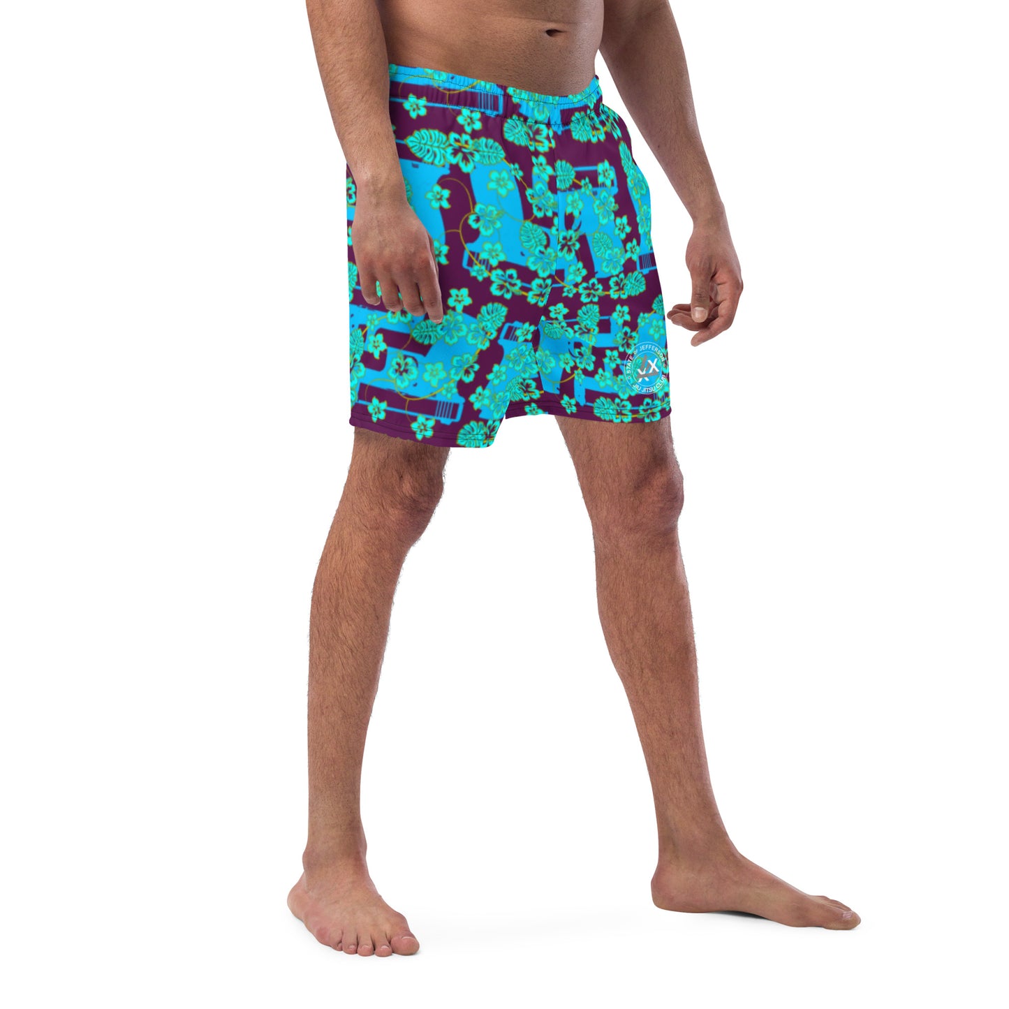 Blue Hawaii Pistol Trunks