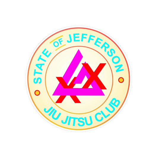 SOJ BJJ Neon Indoor/Outdoor Sticker