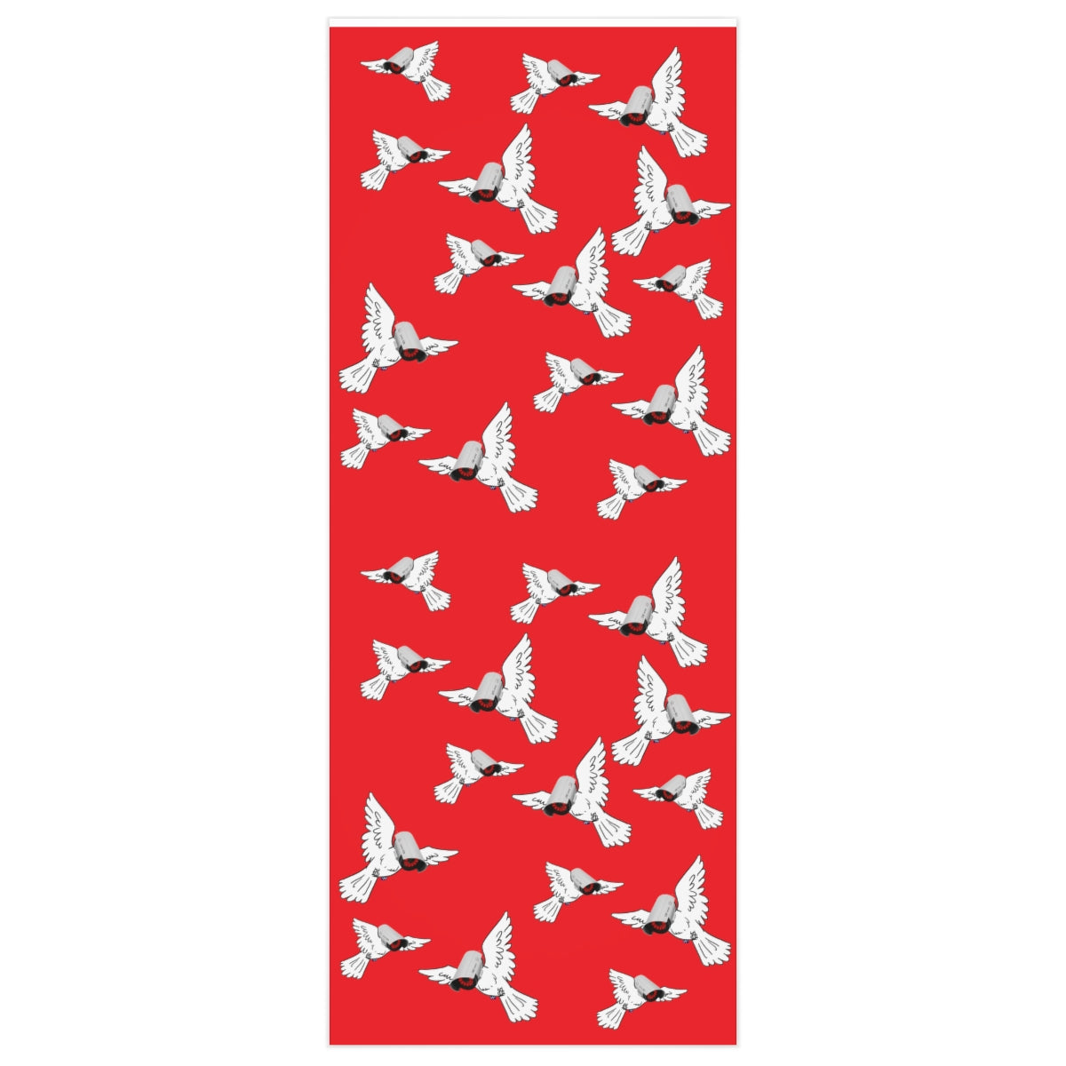 Surveillance Bird Wrapping Paper Red