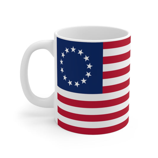 Betsy Ross 13 Colonies Original Flag Mug