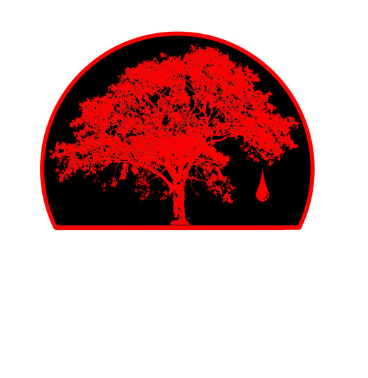 Black Red Liberty Tree Sticker