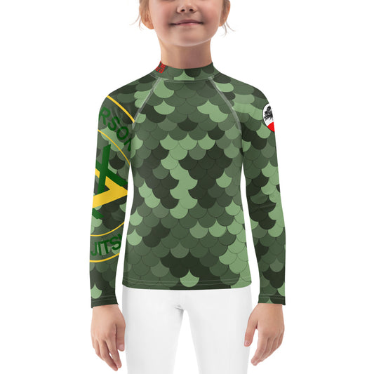Kids SOJ Rash Guard Green