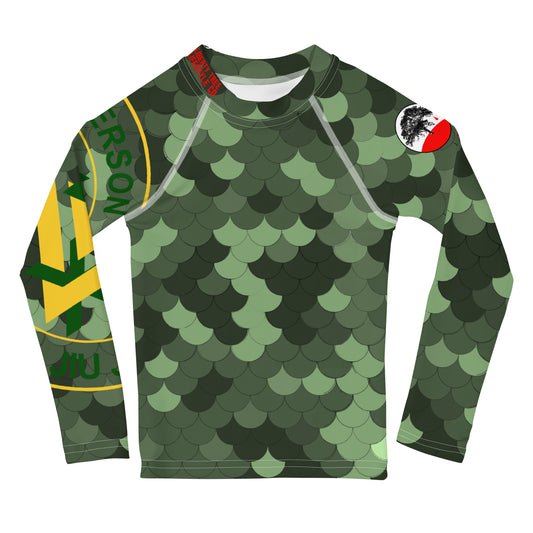 Kids SOJ Rash Guard Green