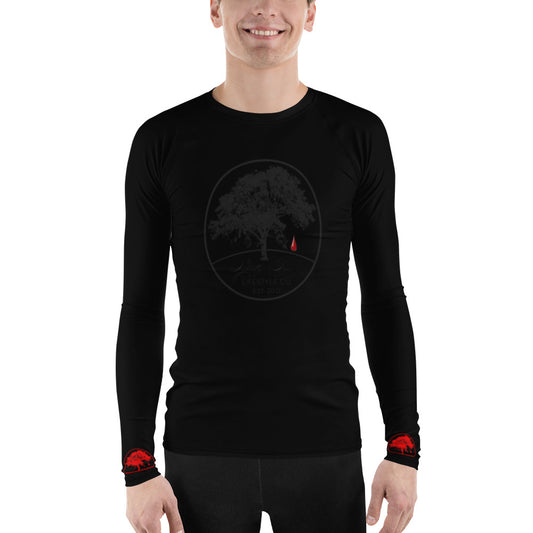 Blood Drop Black on Black Rashguard