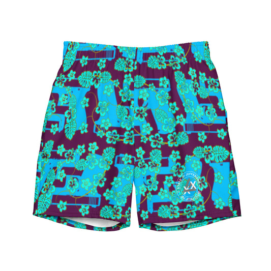 Blue Hawaii Pistol Trunks